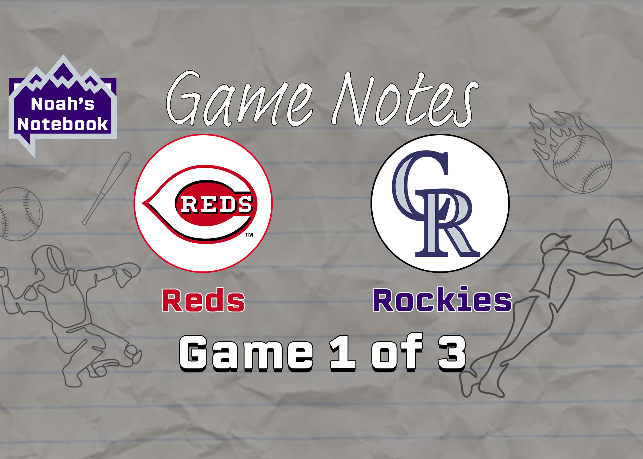 Colorado Rockies v Cincinnati Reds. Game 1