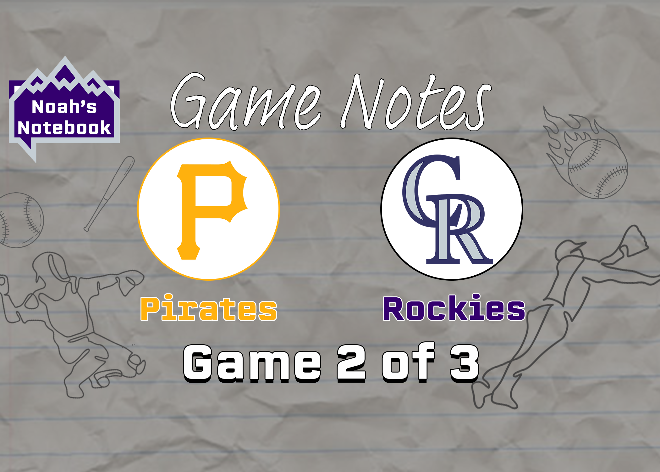 Colorado Rockies v Pittsburg Pirates game 2 recap