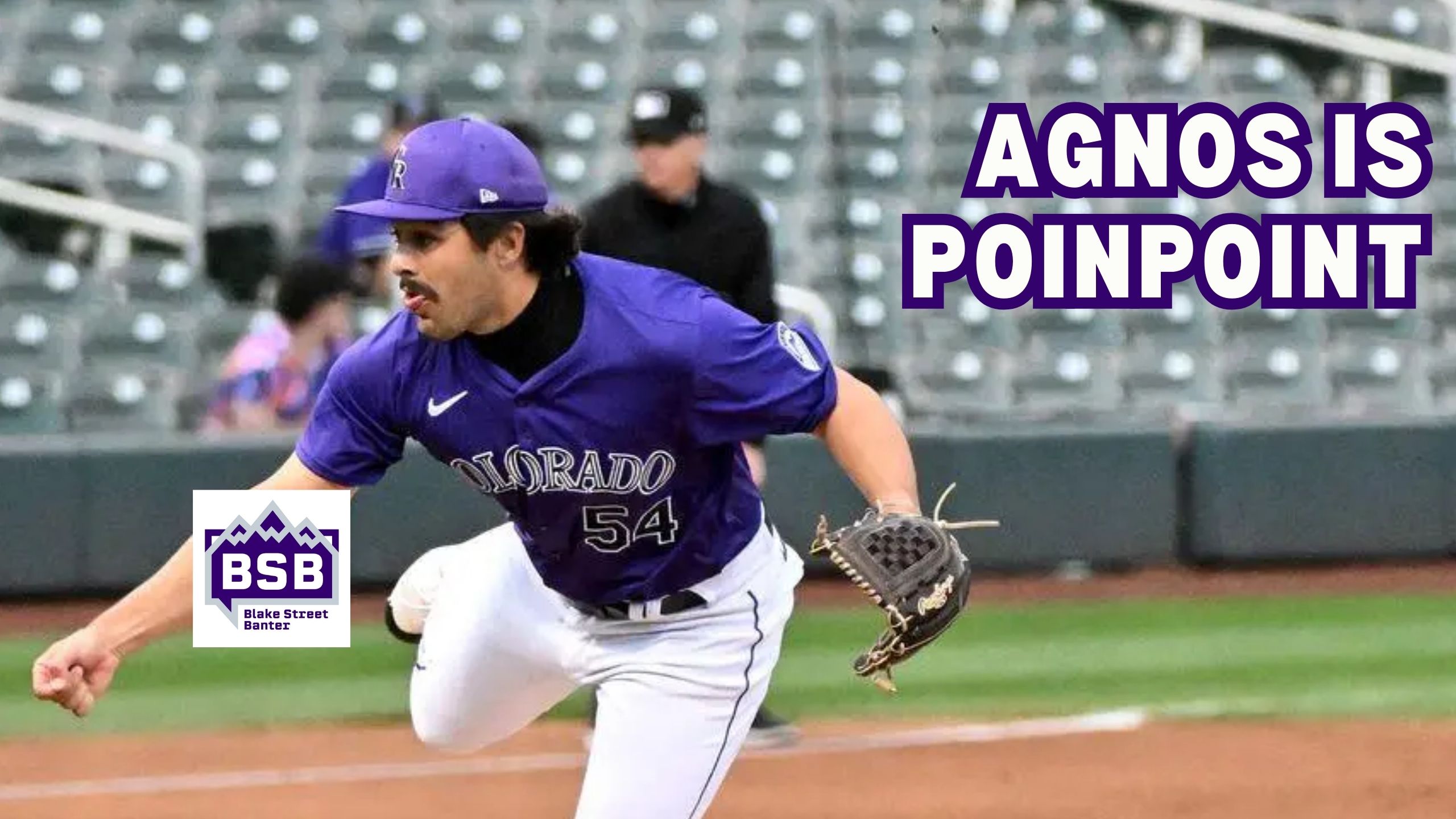 Zach Agnos pitching rockies