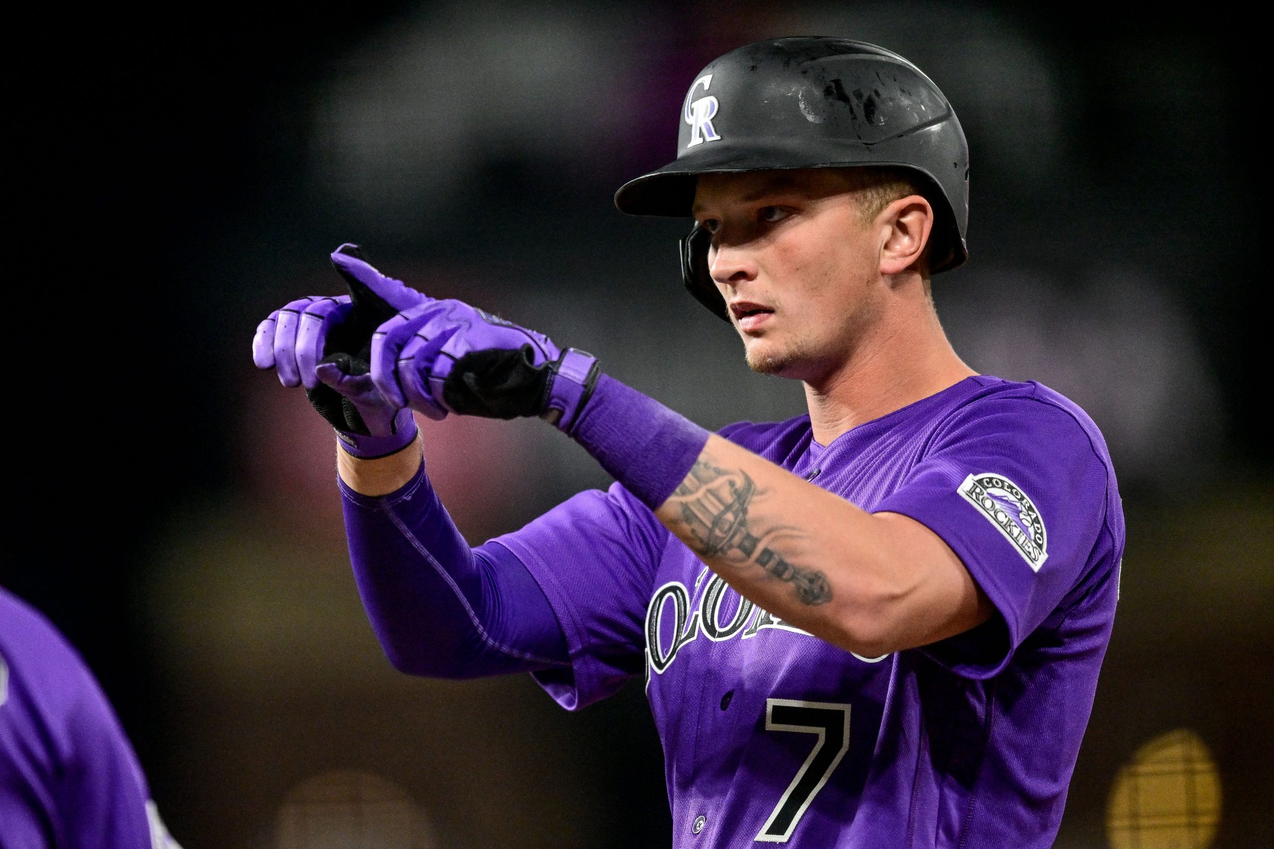 Colorado Rockies offseason acquisitions TJ Rumfield, Troy Johnston and Willi Castro during the 2026 season.